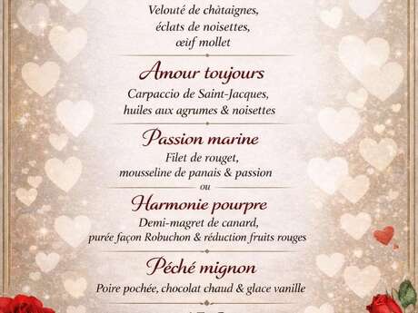 La Saint Valentin au restaurant le Cercle