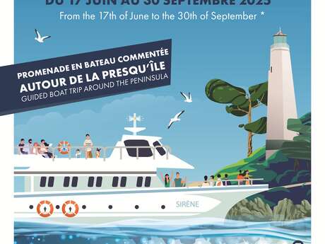 Guided boat trip around the peninsula