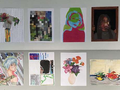 Exposition des élèves d'arts plastiques du lycée Pierre du Terrail