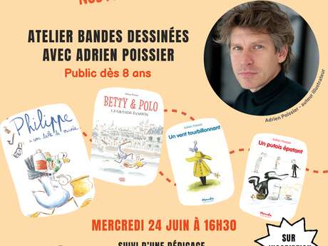 Atelier BD avec Adrien Poissier - Partir en Livre