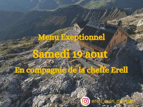 Déjeuner exceptionnel au refuge de la Pointe Percée Déjeuner exceptionnel au refuge de la Pointe Percée