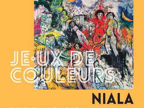 Expo peinture "Jeux de Couleurs" du peintre NIALA, à l'Arche St Martin à Cazaubon