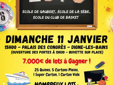 LOTO des écoles de Gaubert, la Sèbe et le basket