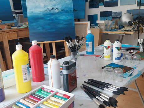 Dans l’atelier d’artiste de Nathalie Le Reste