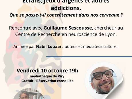 "Ecrans, jeux d'argents et autres addictions", rencontre avec Guillaume SESCOUSSE