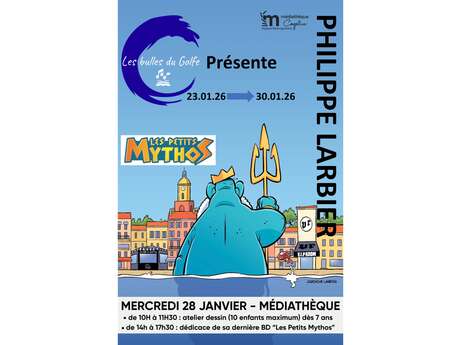 Drawing workshop followed by Philippe Larbier signing session