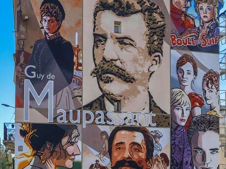 Mur Peint "Guy de Maupassant"