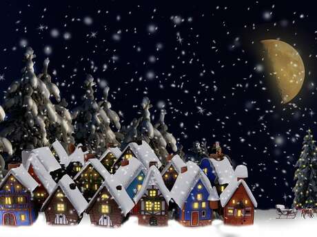 Mise en lumière du Village de Noël à Sorgues