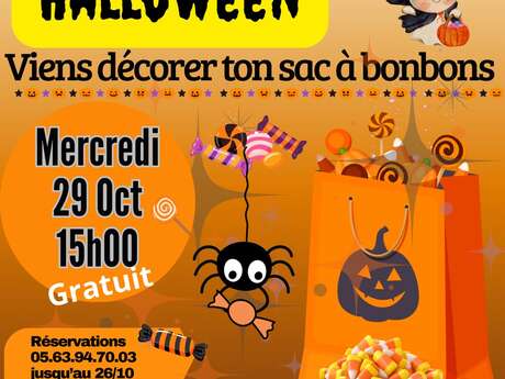 Les Ateliers d'Isa - Halloween à la médiathèque Pierre Sourbié