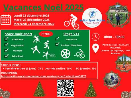 Stages multi-sports et VTT