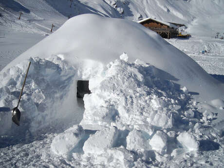 Village d'igloos Alpi Traîneau