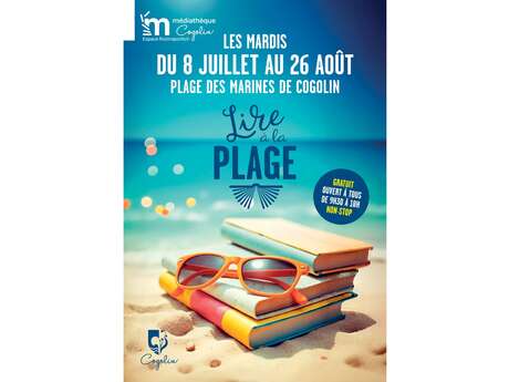 Reading at the beach