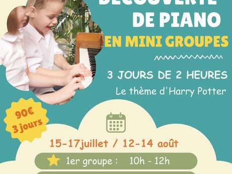 Stage découverte de piano en mini groupes