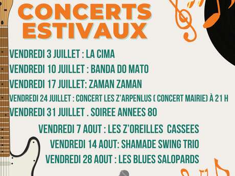 Concerts été place d'Aurinques