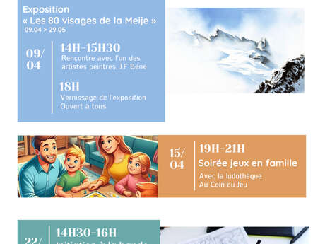 Exposition "Les 80 visages de la Meije"