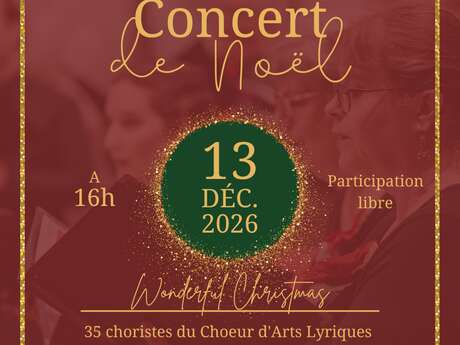 Concert de Noël "Wonderful Christmas" avec le Choeur d'Arts Lyriques des Alpes du Sud