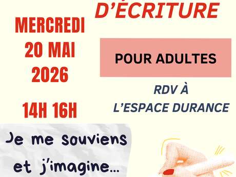 Atelier d'écriture pour adultes