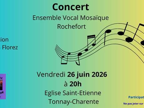 Concert : Ensemble vocal Mosaïque, Tonnay-Charente