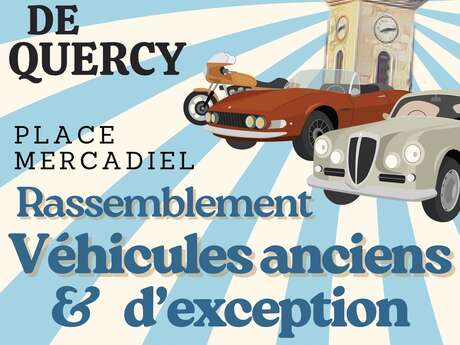 Rassemblement de véhicules anciens et d'exception