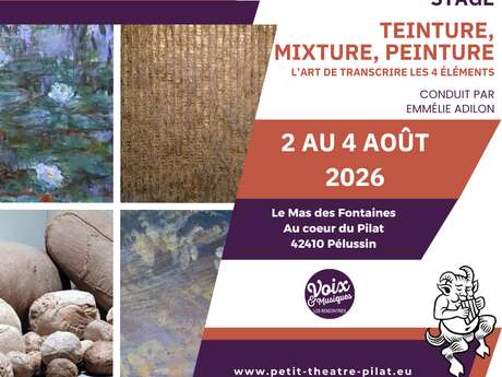 Stage Teintures, mixtures, peinture - Rencontres Voix & Musiques 2026