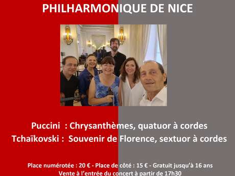 Concert sextuor des solistes de l'Orchestre Philharmonique de Nice