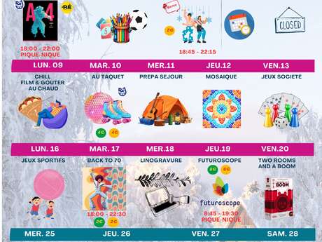 Animations de Ré Jeunesse au Bois-Plage-en-Ré - Février