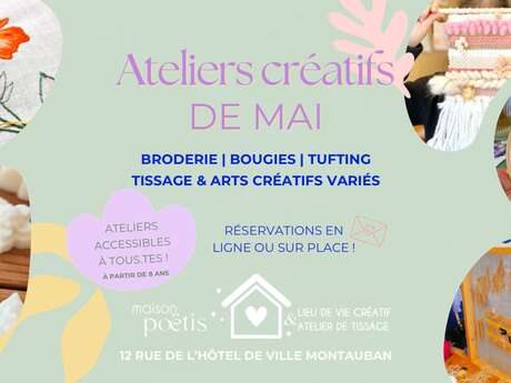 Ateliers créatifs de Mai