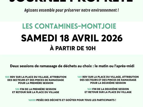 Journée propreté des Contamines-Montjoie