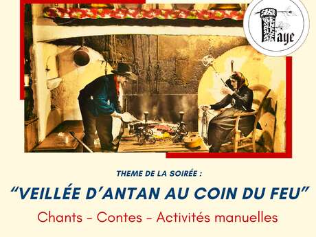 Veillée d'antan au coin du feu