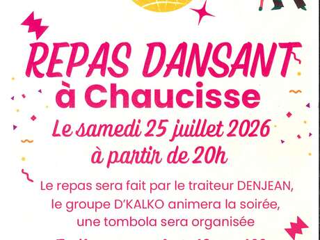 Repas dansant à Chaucisse