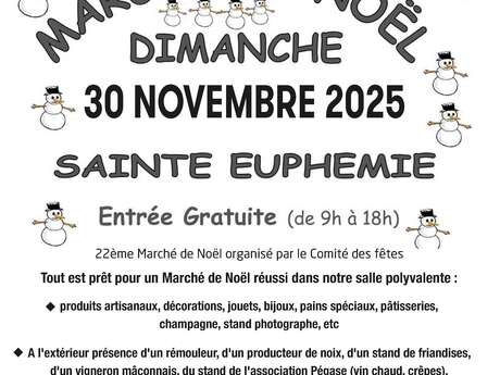 Marché de Noël à Sainte-Euphémie