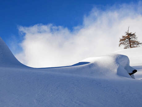Le col de Buffère en raquettes