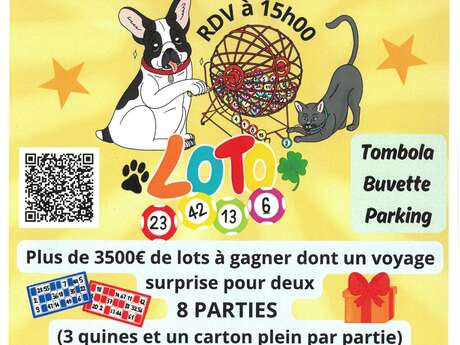 Super loto de l'association La paix entre les bêtes