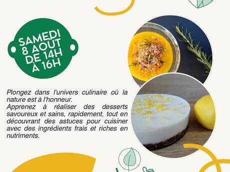 Atelier de cuisine vivante - Déssert