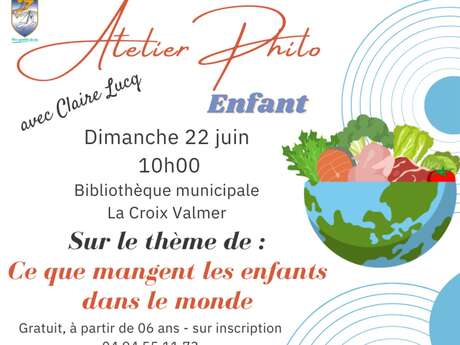 Philosophy workshop for children: What children eat around the world