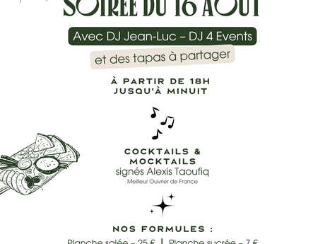 Soirée "DJ & Tapas"