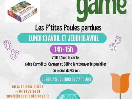 Escape game : les p'tites poules perdues (enfants 7-10 ans)