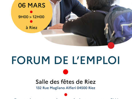 Rejoignez-nous au Forum Emploi de Riez