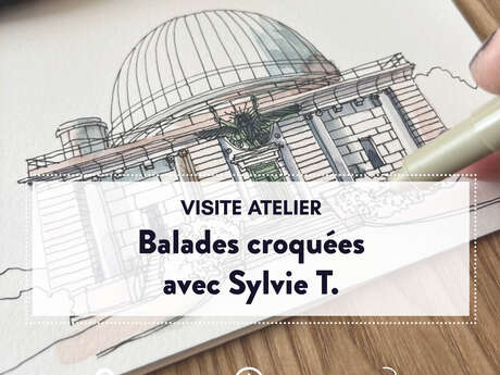 Balade croquée de l’Observatoire avec Sylvie T.