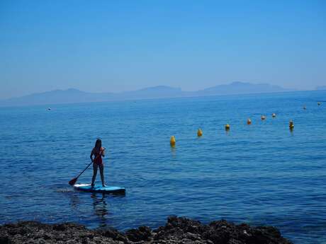 Paddelverleih am Strand