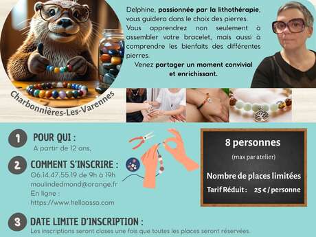 Le Moulin d'Edmond : Fabriquez votre propre Bracelet en pierre…