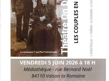 Les couples en crise" show at the multimedia library