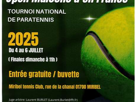 Open National Paratennis avec le Miribel Tennis Club
