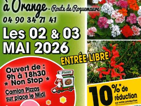 Foire aux fleurs et concert aux Serres Tramier