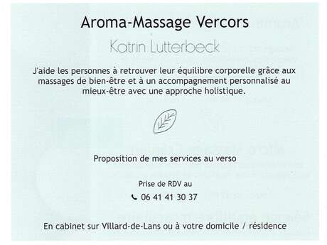 Aroma Massage Vercors