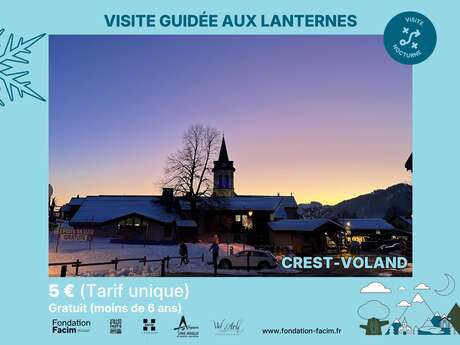 Crest-Voland bei Nacht: Geführter Rundgang