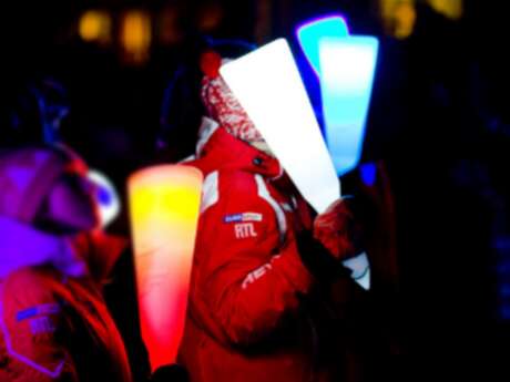 Torchlight descent  l'ESF Saint Gervais