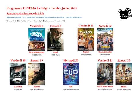 Filmvorführungen in Tende Filmvorführungen in Tende