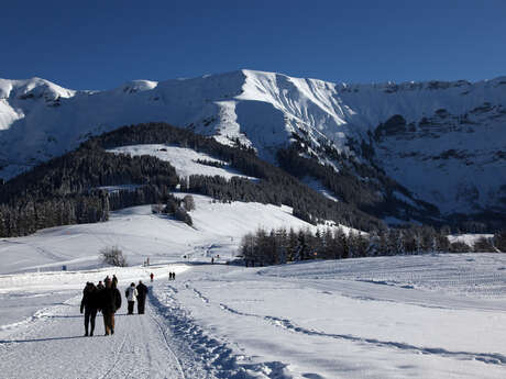 Itinéraire rando hiver Du hameau du Maz à Cote 2000