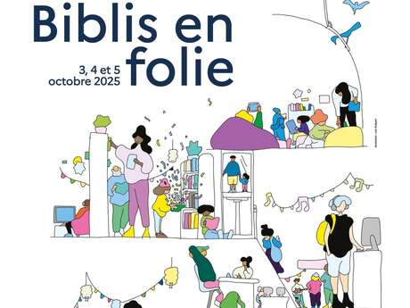 Biblis en folie : pour les petits, découverte de la médiathèque à petits pas